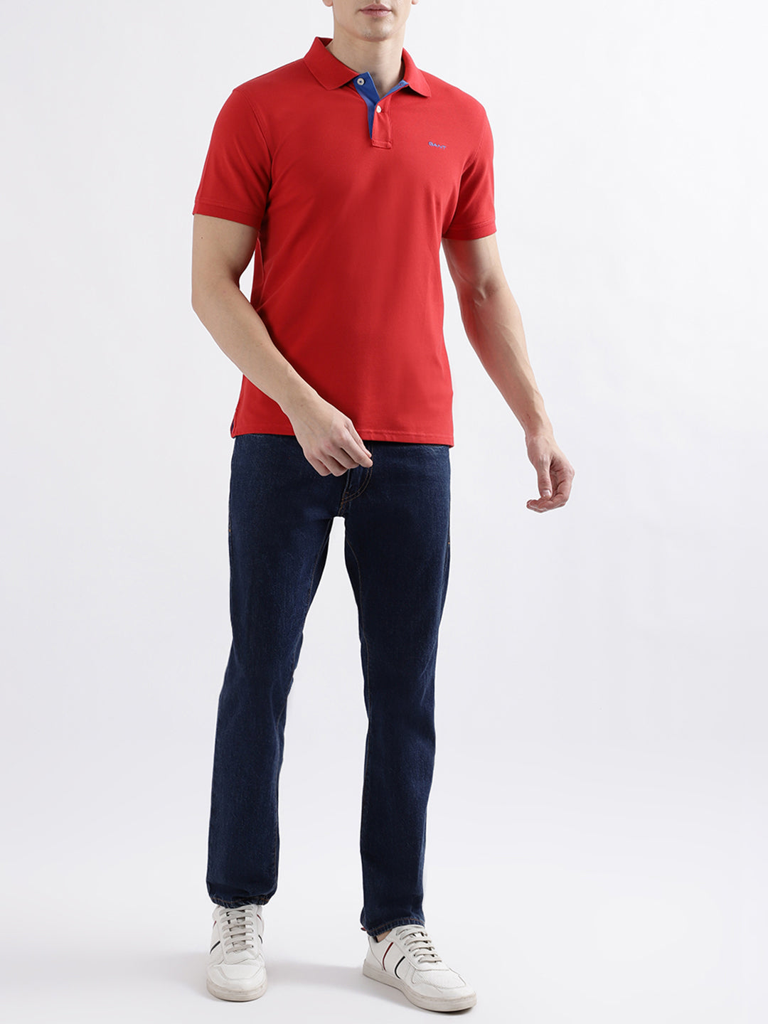 Gant Rich Red Fashion Regular Fit Polo T-Shirt