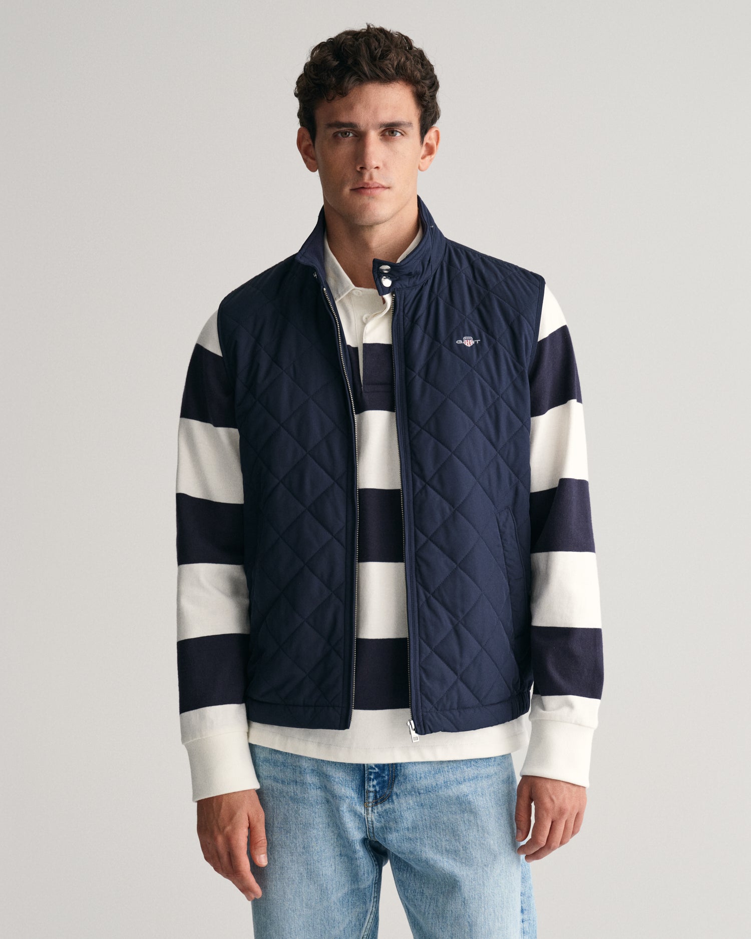 Gant Blue Cotton Men's Jacket main image 1