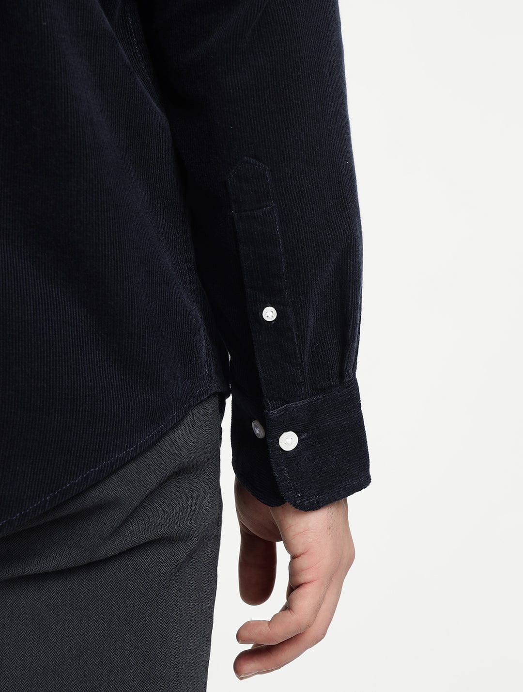 Gant Men Black Solid Collar Shirt