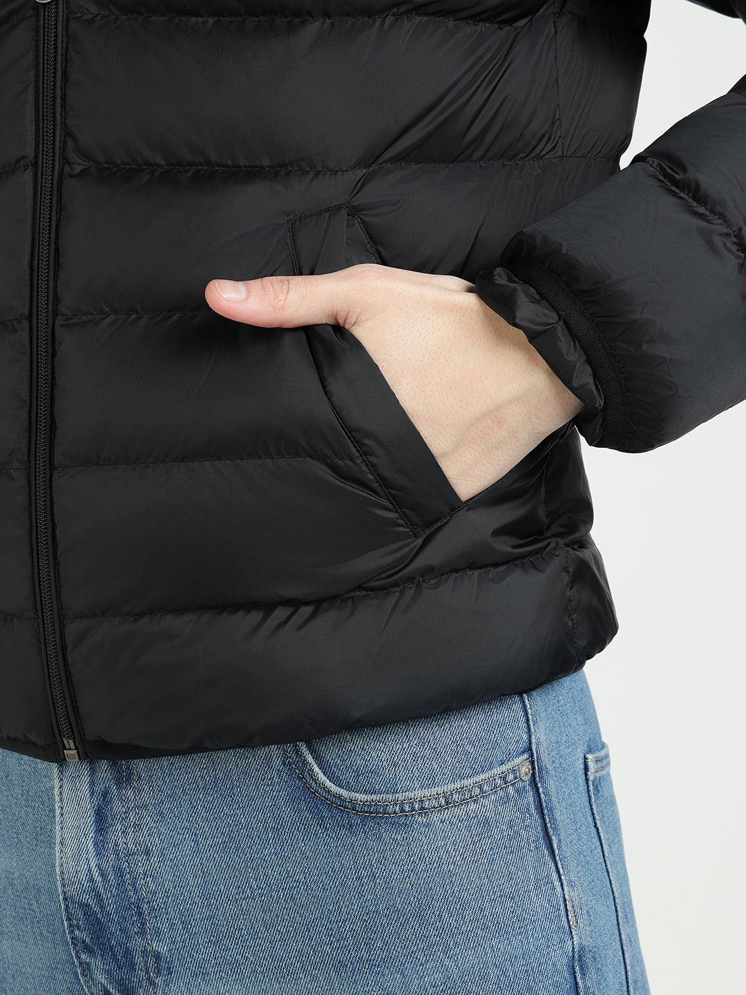 Gant Men Black Solid Collar Jacket