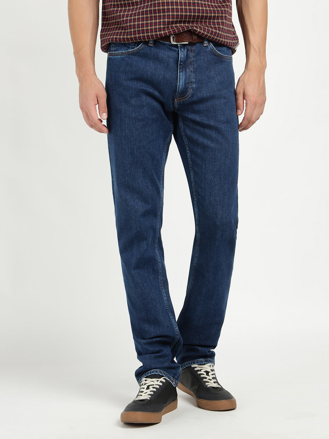 Gant Men Blue Regular Fit Solid Jeans