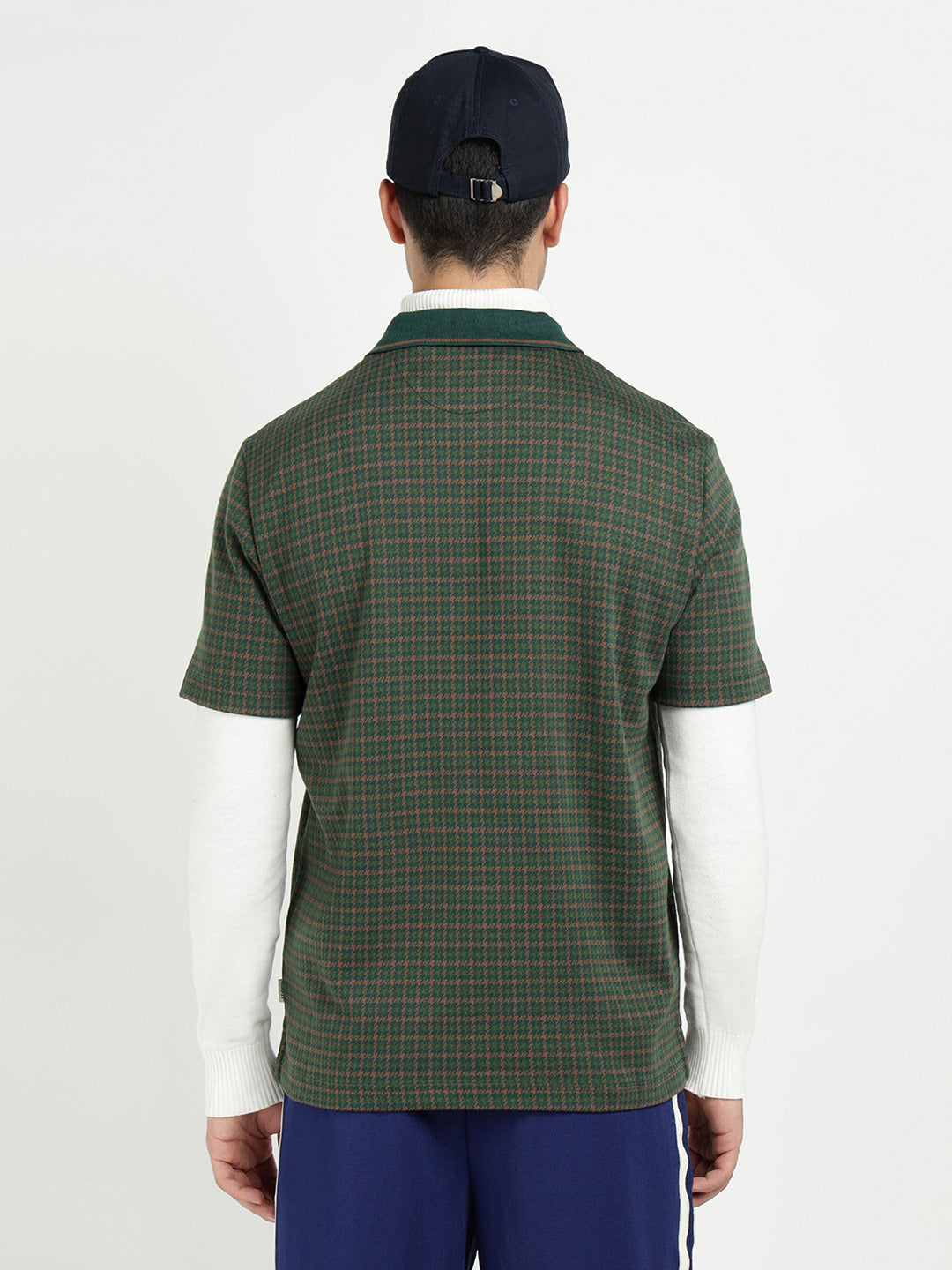 Gant Men Green Solid Polo Tshirt