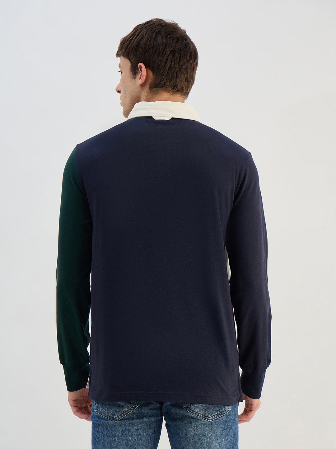 Gant Men Blue Logo Pure Cotton Collared Ruggers
