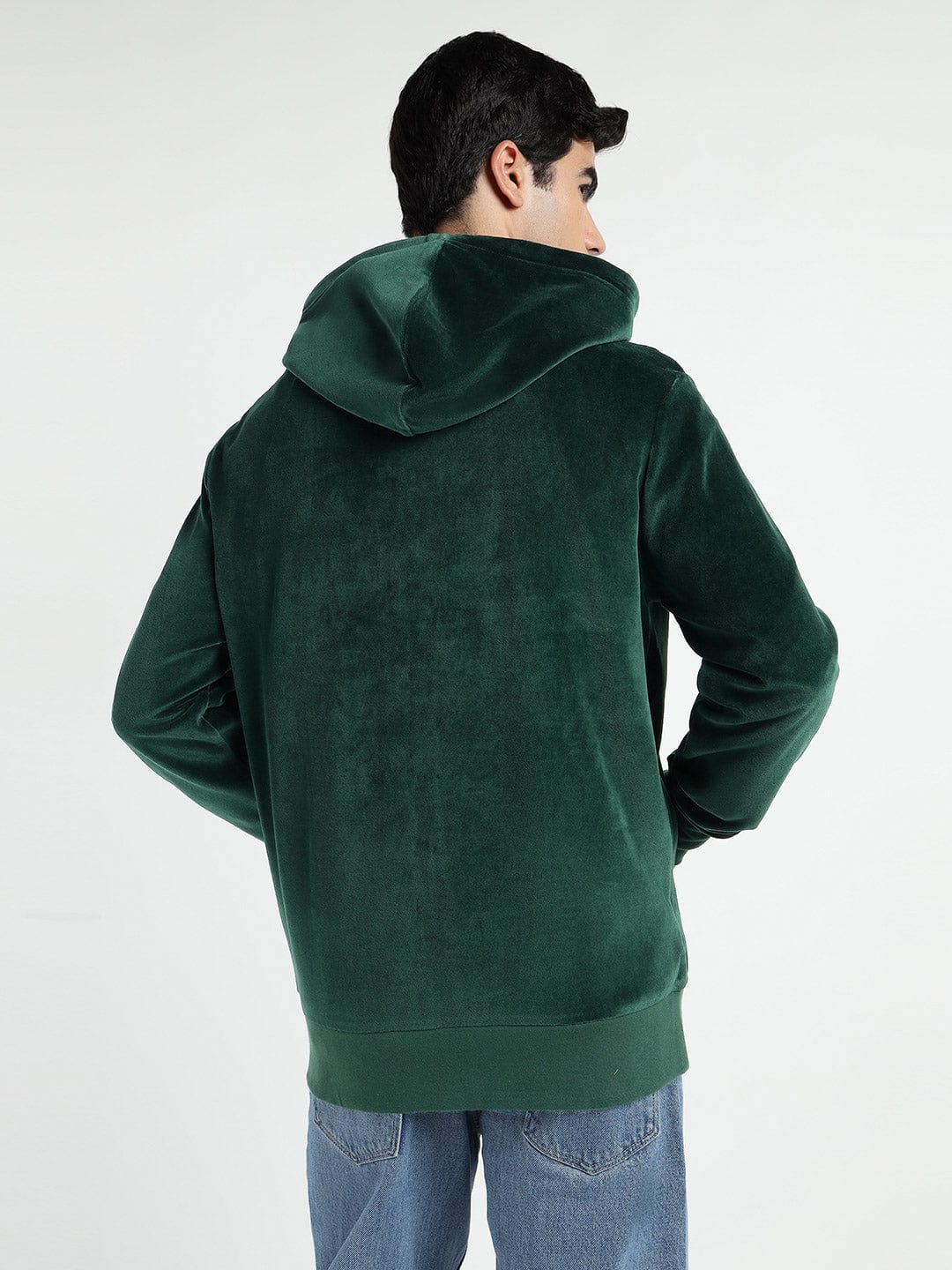 Gant Men Green Printed Hooded Sweatshirt