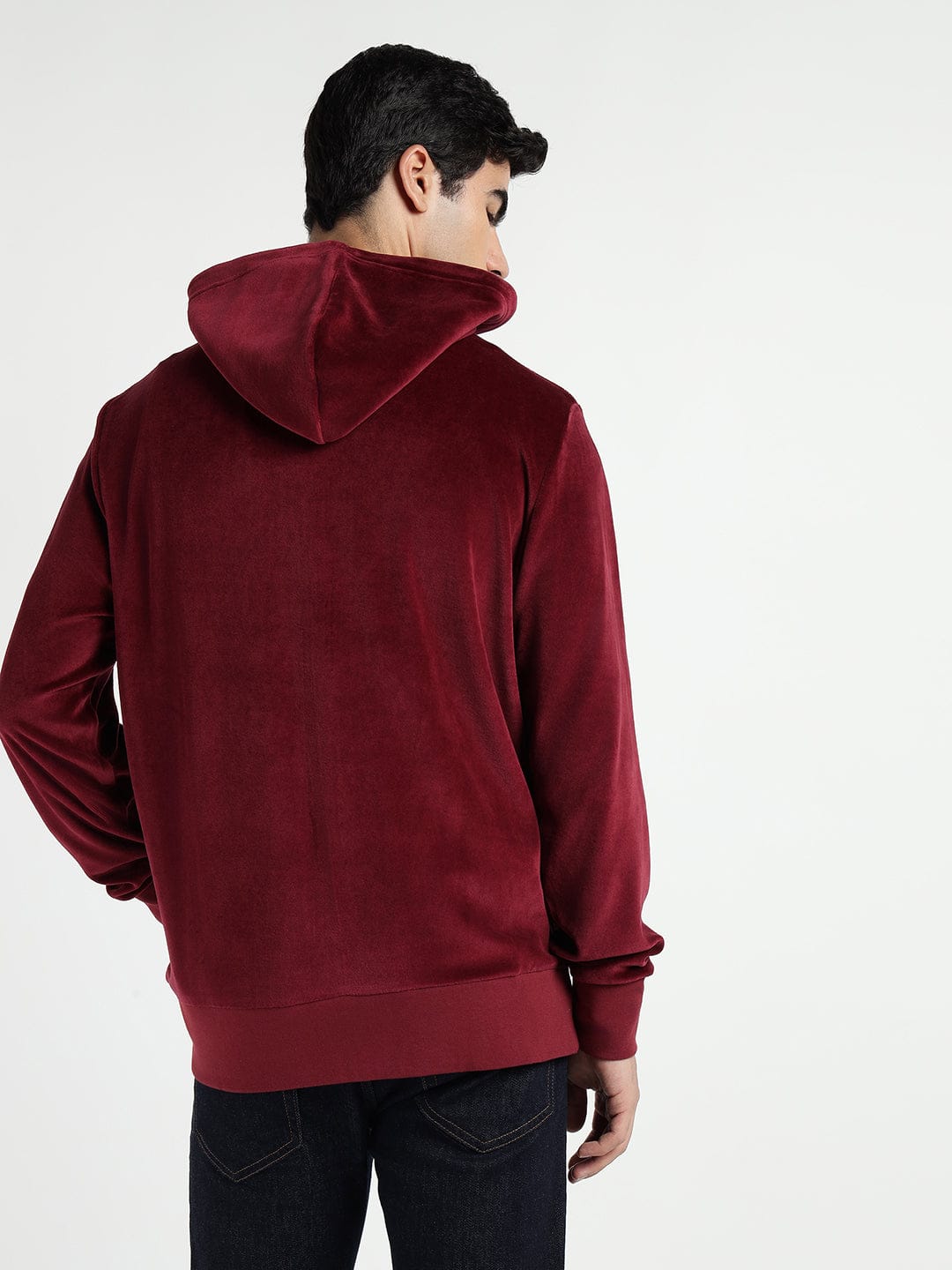 Gant Men Red Printed Hooded Sweatshirt