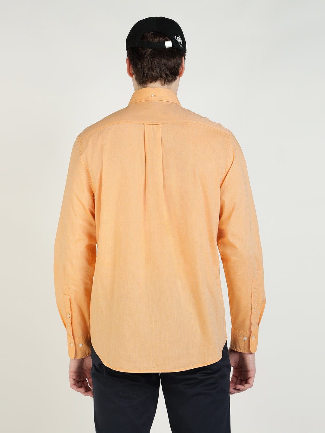 Gant Men Yollow Solid Collar Shirt