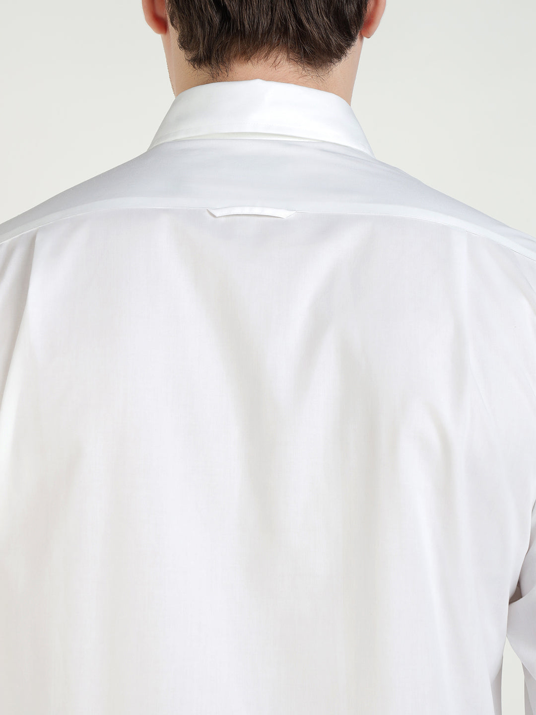 Gant Men White Solid Collar Shirt
