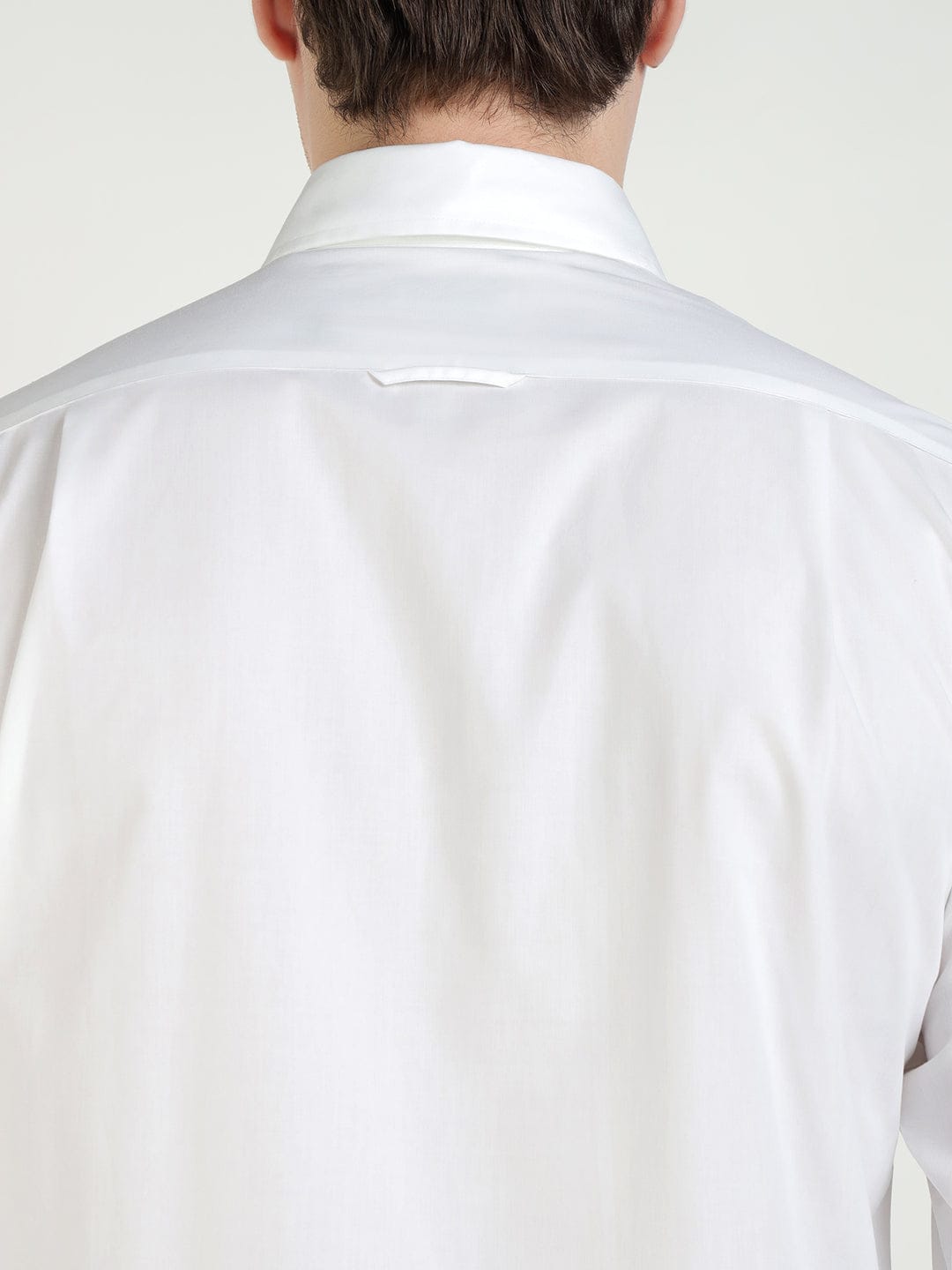Gant Men White Solid Collar Shirt