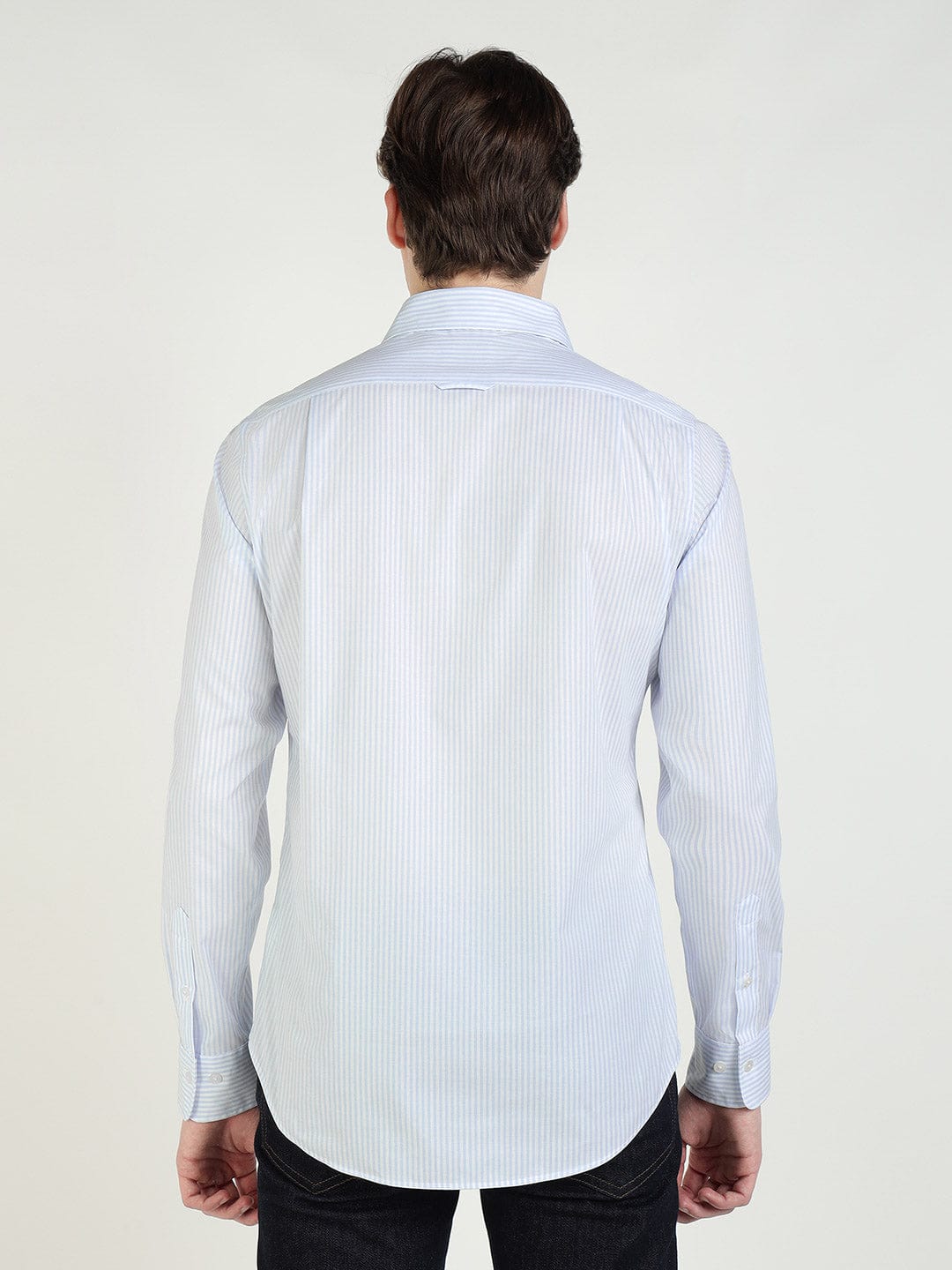 Gant Men Blue Striped Collar Shirt