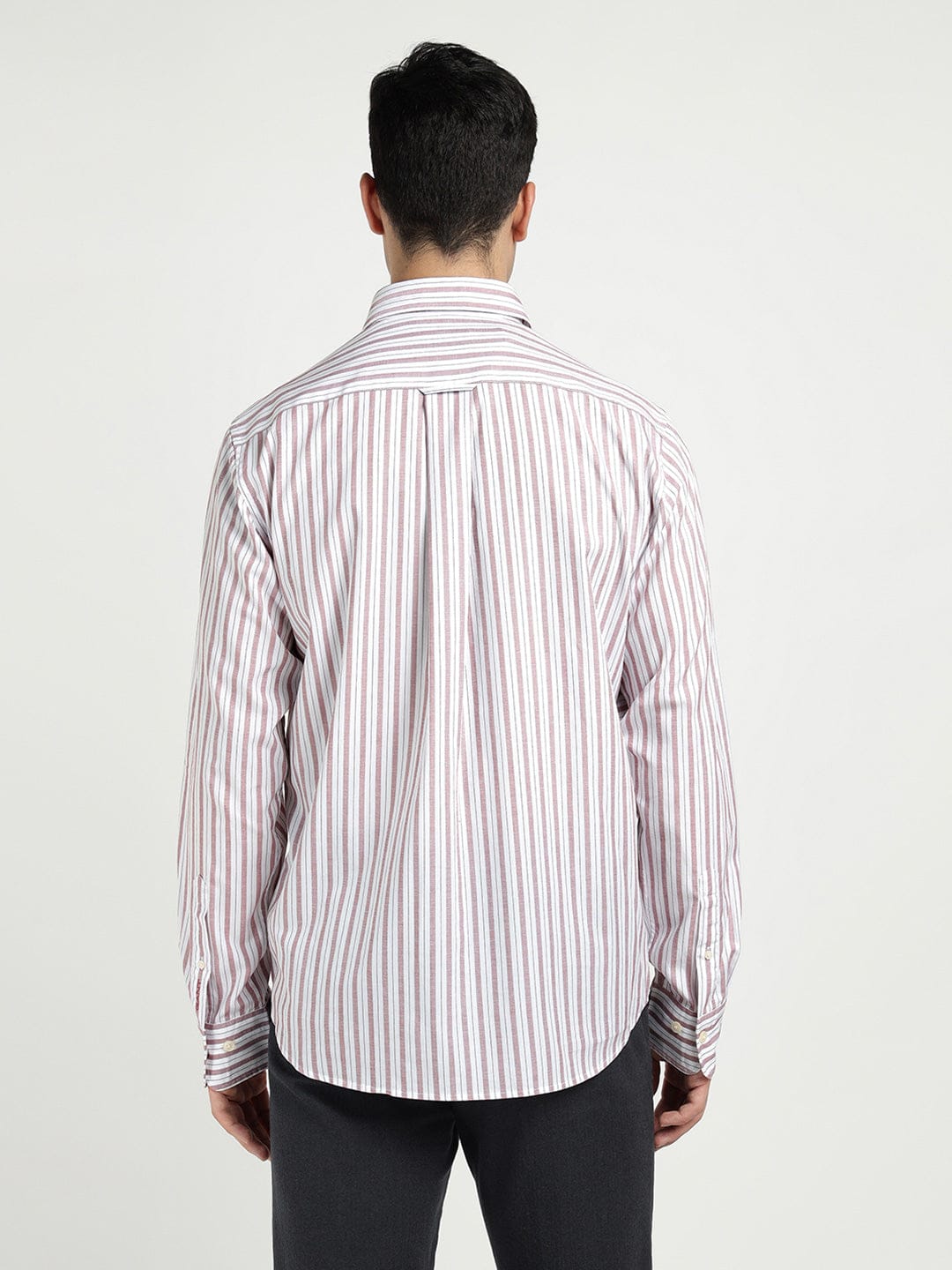 Gant Men Red Striped Collar Shirt