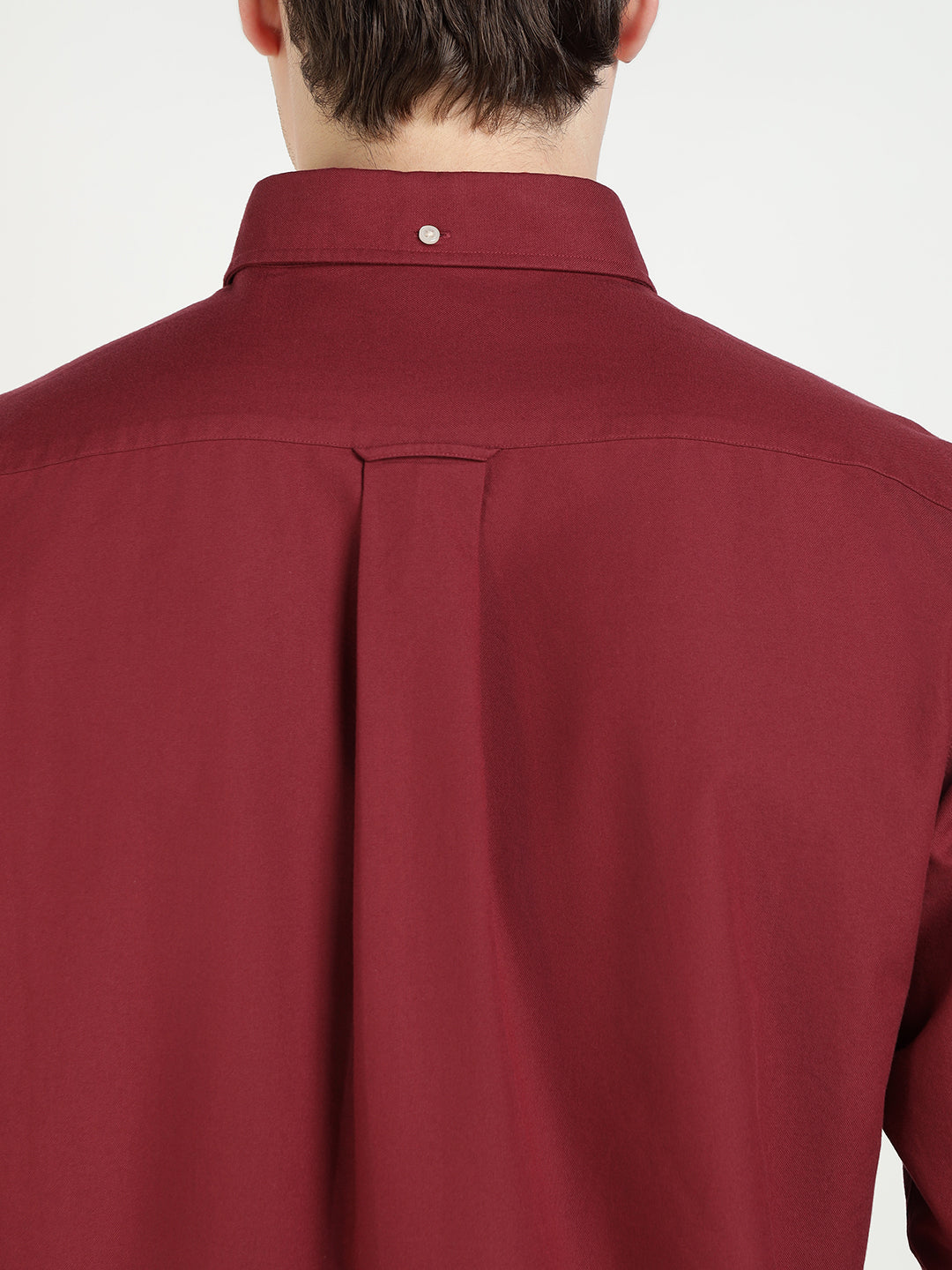 Gant Men Red Solid Collar Shirt