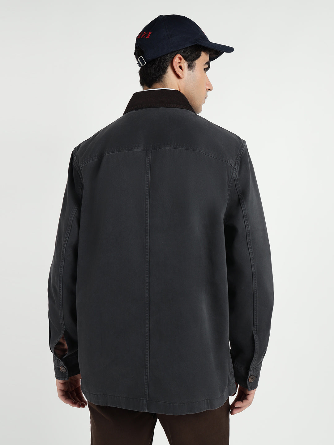 Gant Men Black Solid Collar Shirt