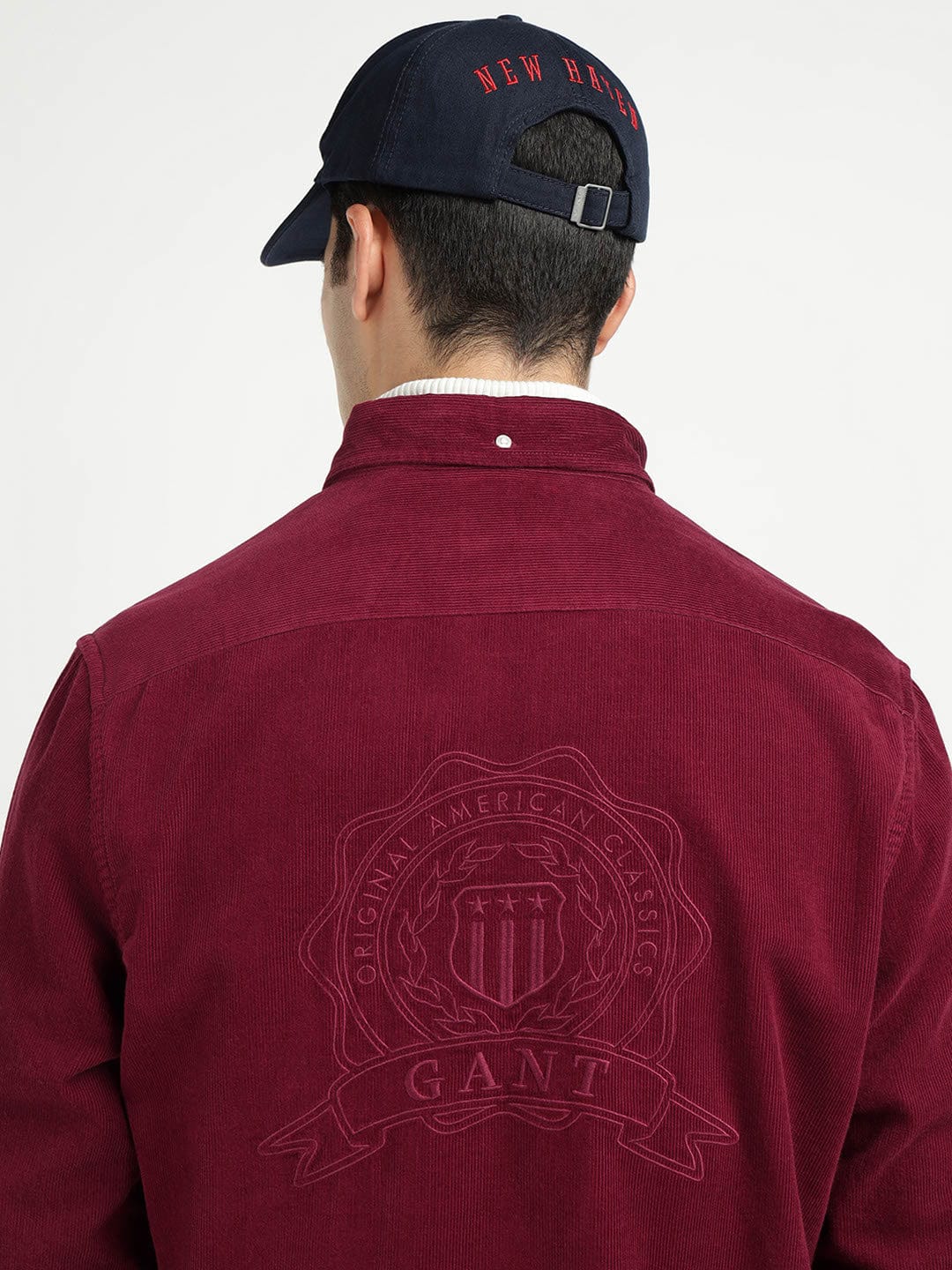 Gant Men Red Solid Collar Shirt