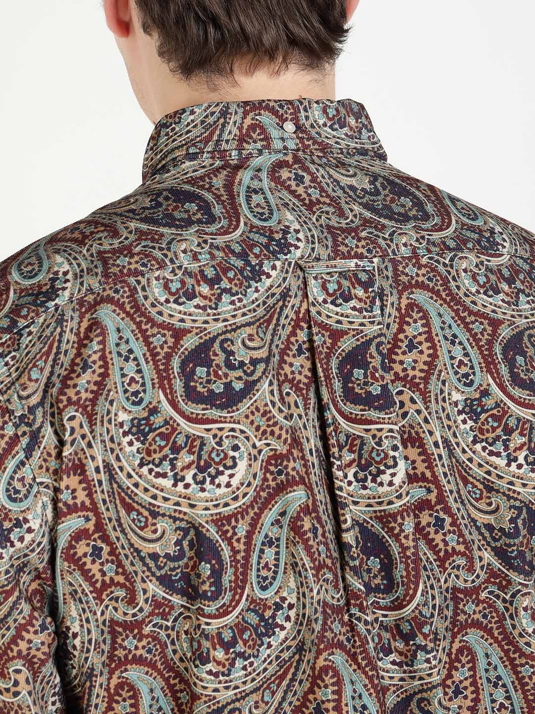 Gant Men Red Printed Collar Shirt