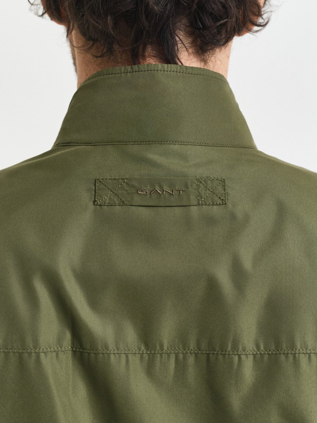 Gant Men Green Solid Collar Jacket