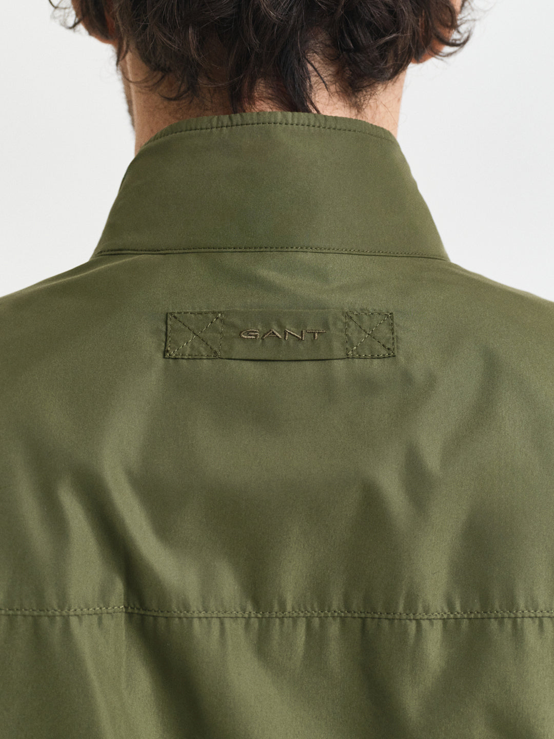 Gant Men Green Solid Collar Jacket