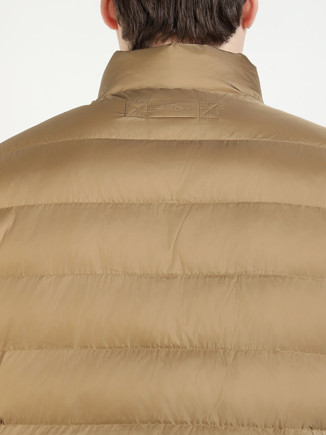 Gant Men Khaki Solid Collar Jacket