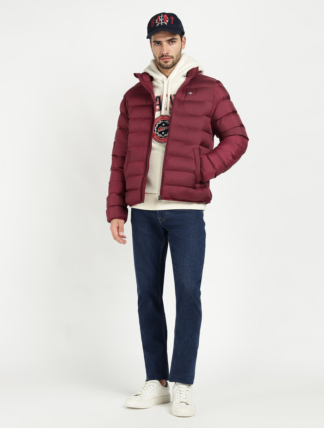 Gant Men Red Solid Collar Jacket