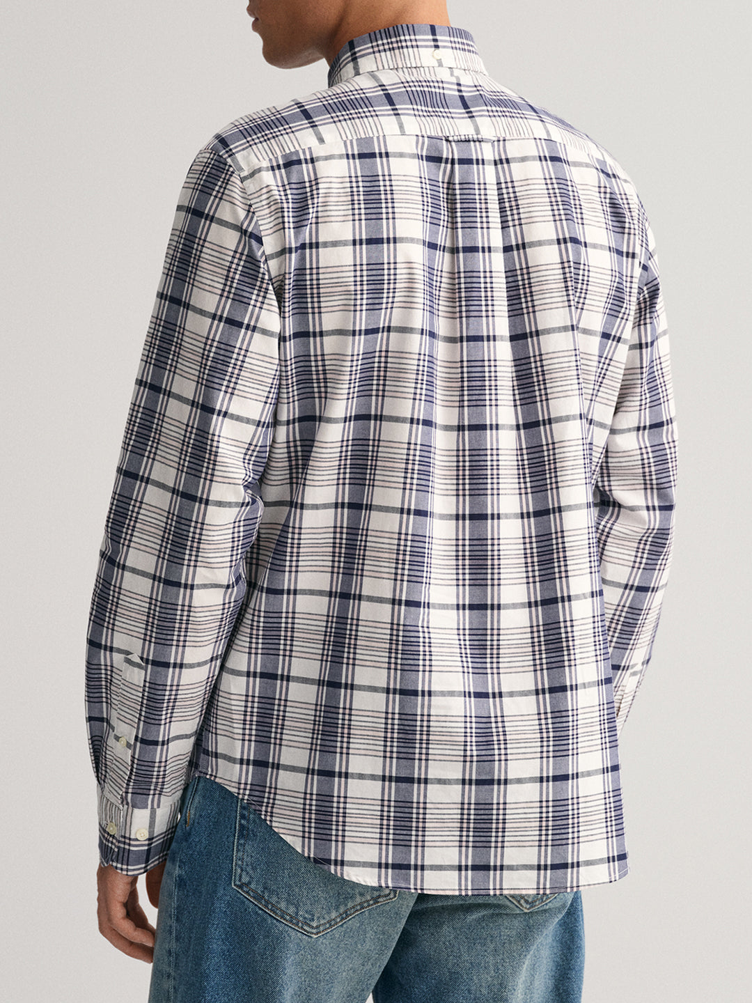 Gant White Fashion Checked Regular Fit Shirt