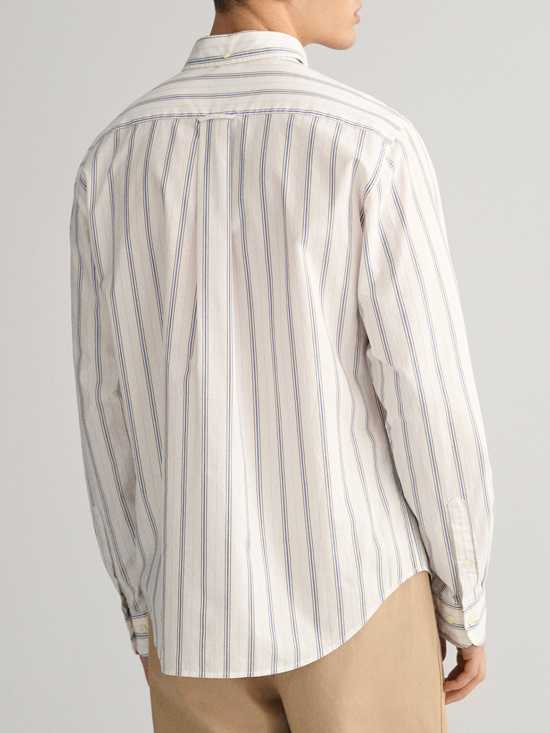 Gant Off White Fashion Striped Regular Fit Shirt