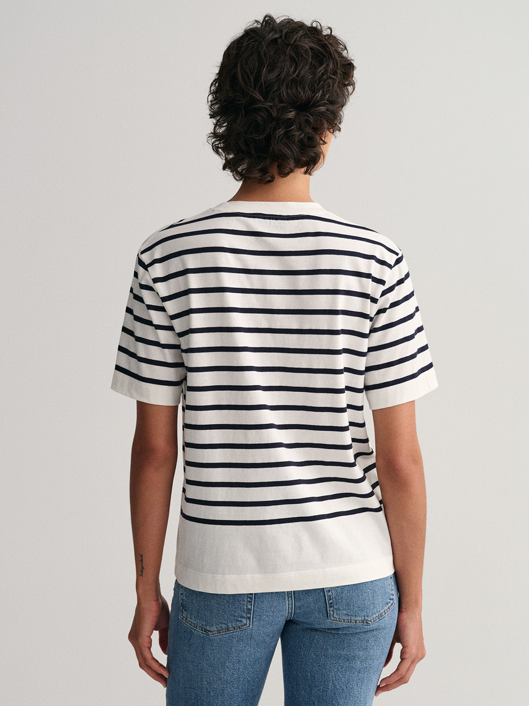 Gant Multi Preppy Striped Relaxed Fit T-Shirt