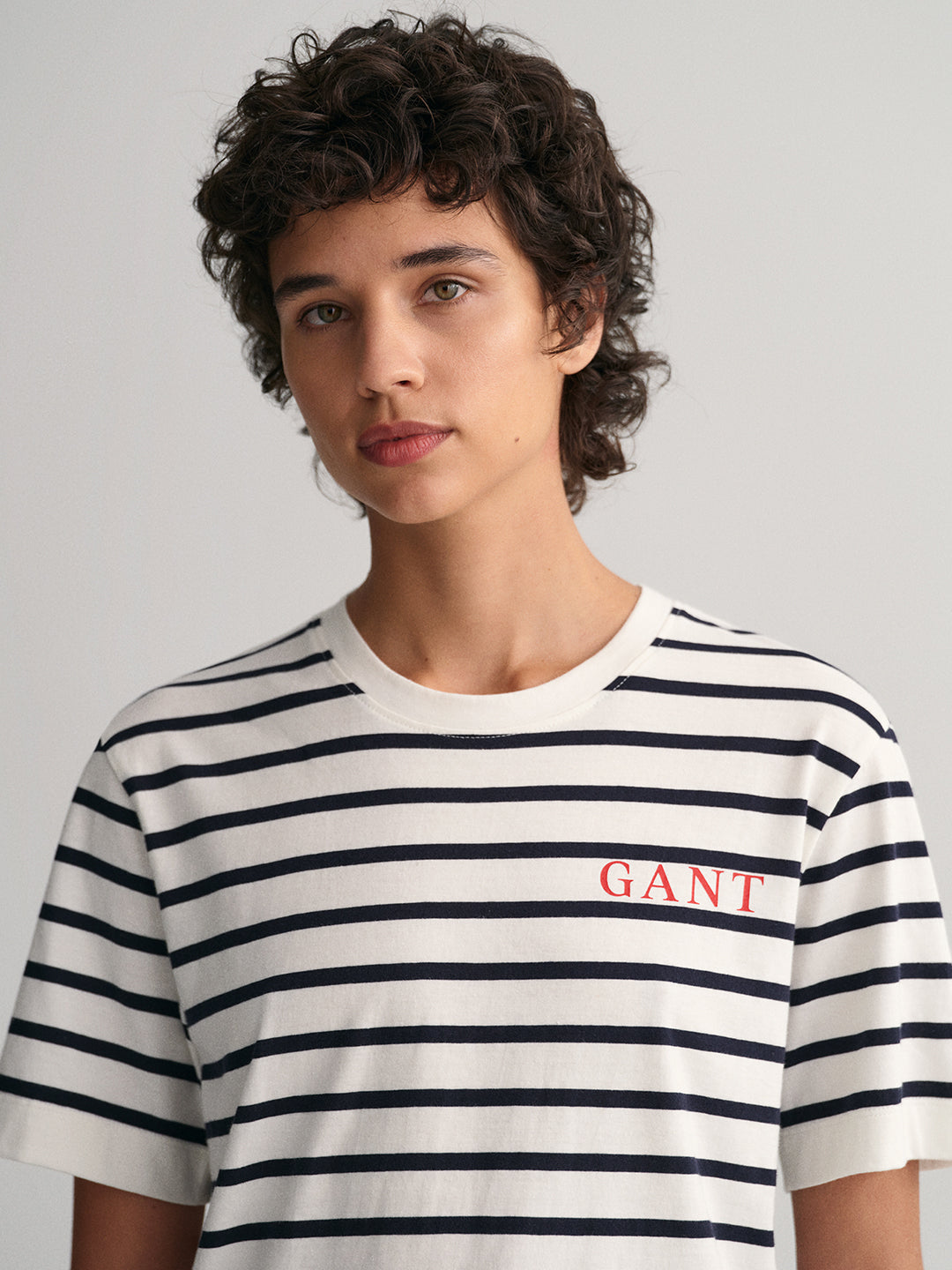 Gant Multi Preppy Striped Relaxed Fit T-Shirt