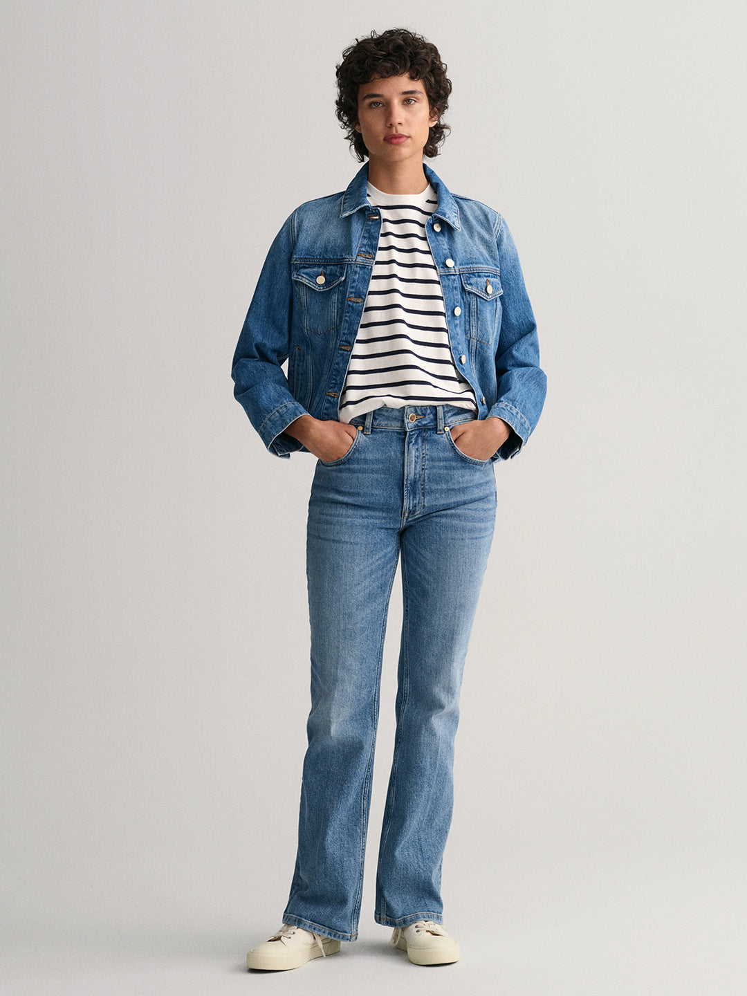 Gant Multi Preppy Striped Relaxed Fit T-Shirt