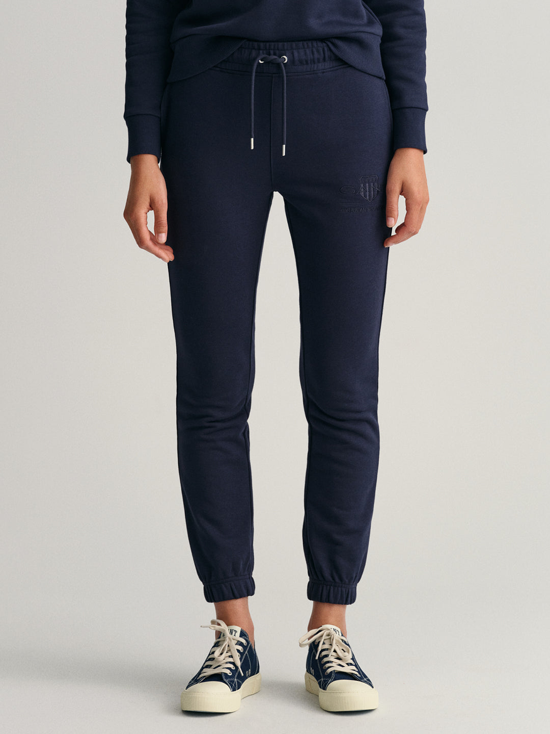 Shop Gant Women Mid-Rise Cotton Joggers Online – Iconic India