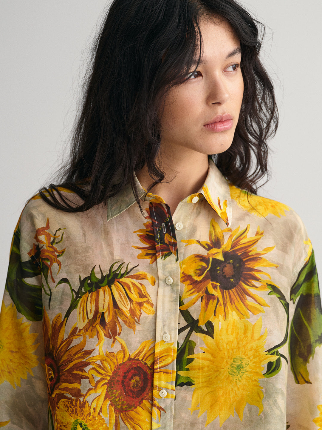 Gant Multi Preppy Floral Print Relaxed Fit Shirt