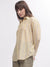 Gant Women Yellow Printed Spread Collar Full Sleeves Shirt