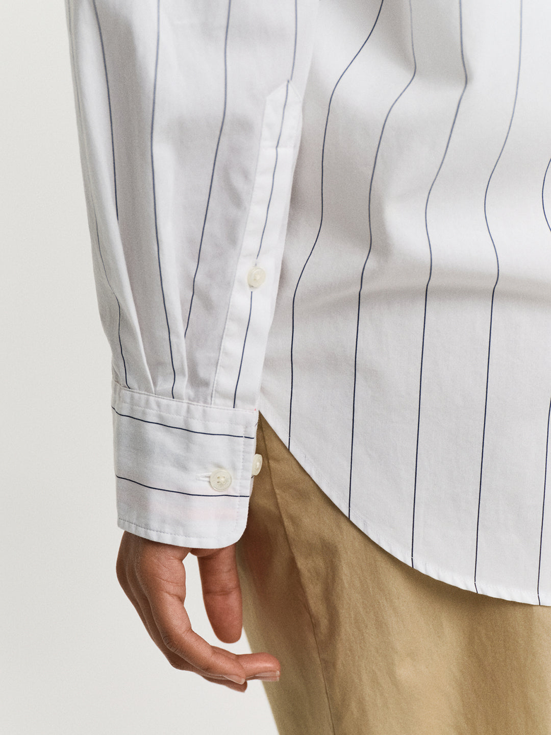 Gant Women White Spread Collar Full Sleeves Shirt