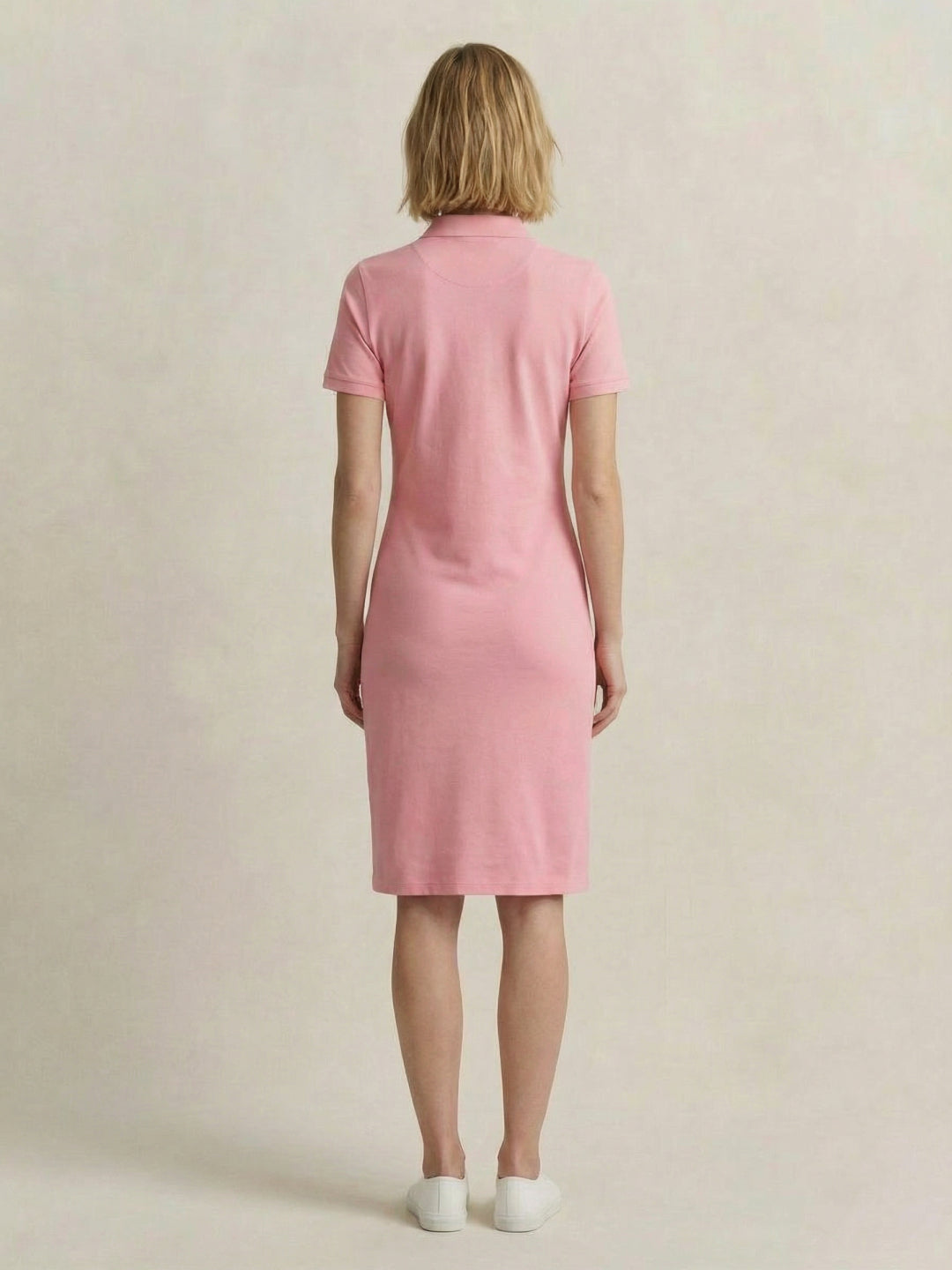 Gant Women Pink Slim Pique Dress