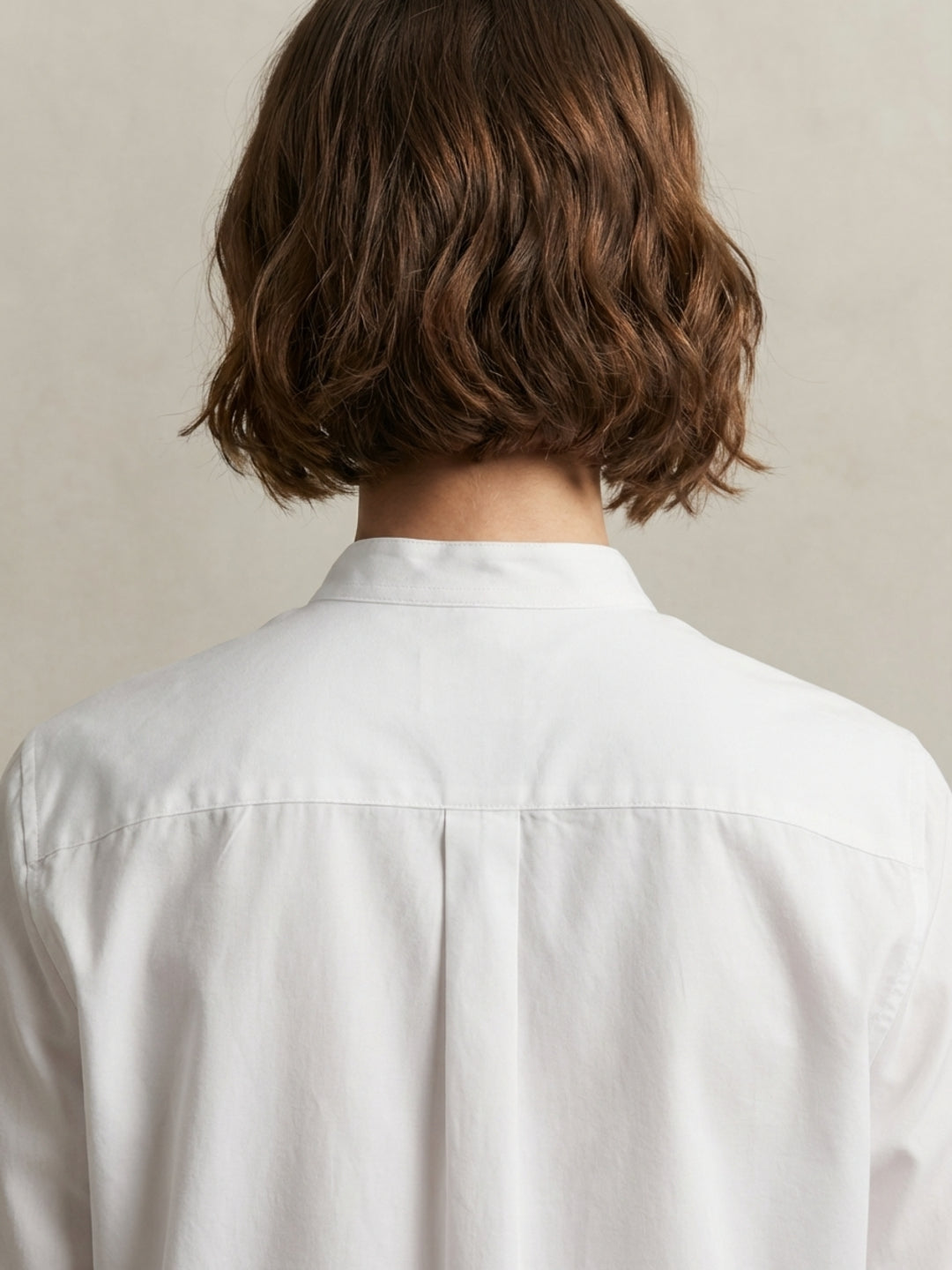 Gant Women White Cotton Satin Tuxedo Shirt