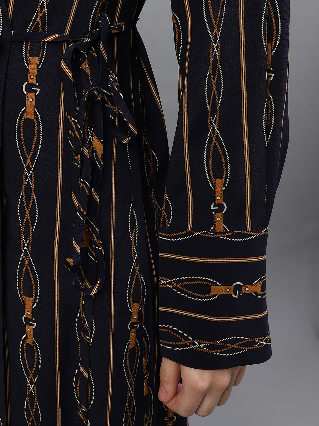 Gant Women Printed Collar Neck Full Sleeves Dress