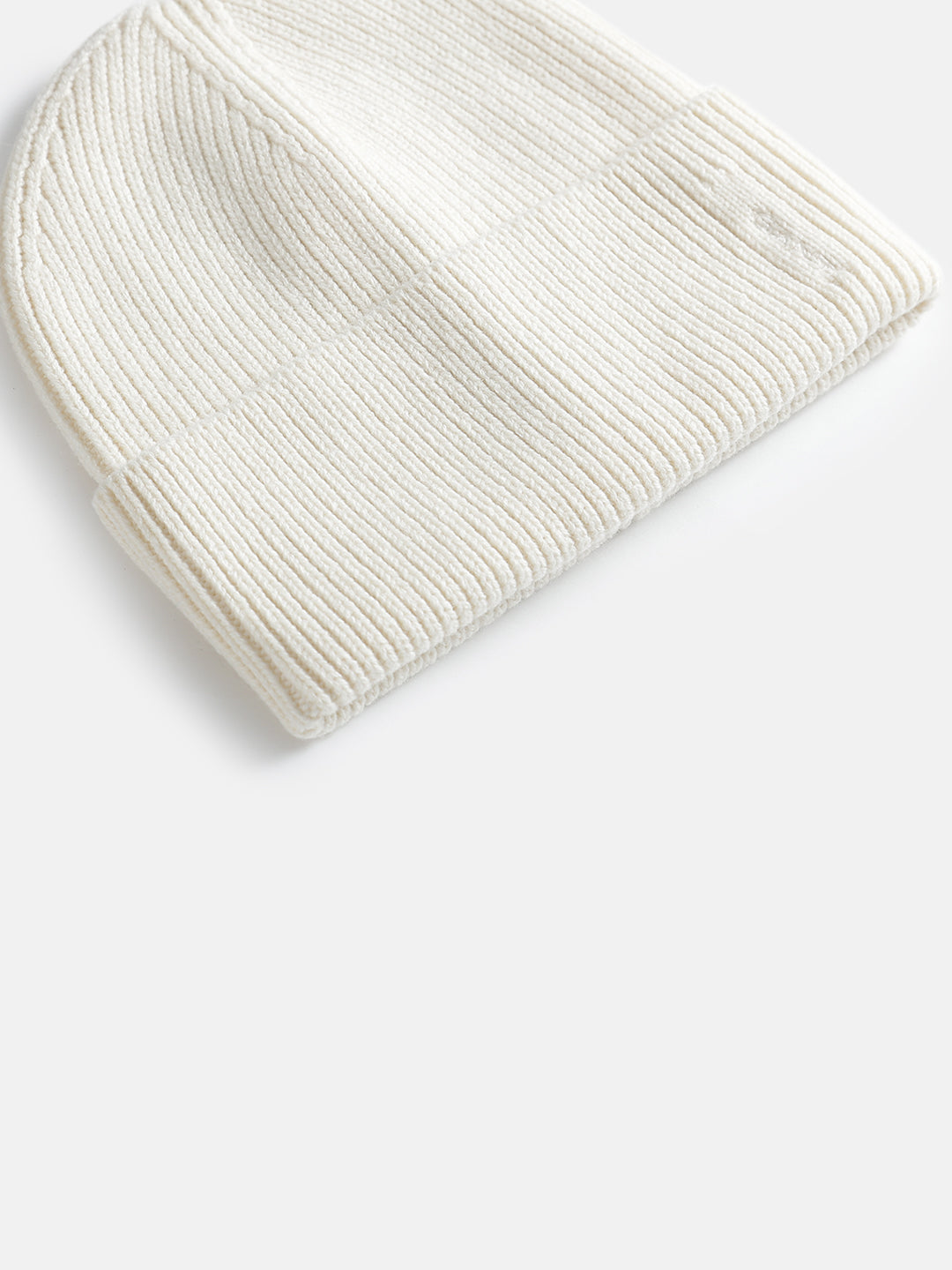 Gant Women Cream Solid Beanie Caps