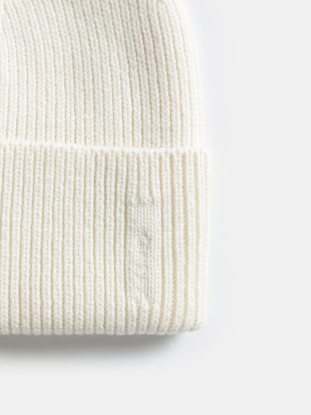 Gant Women Cream Solid Beanie Caps