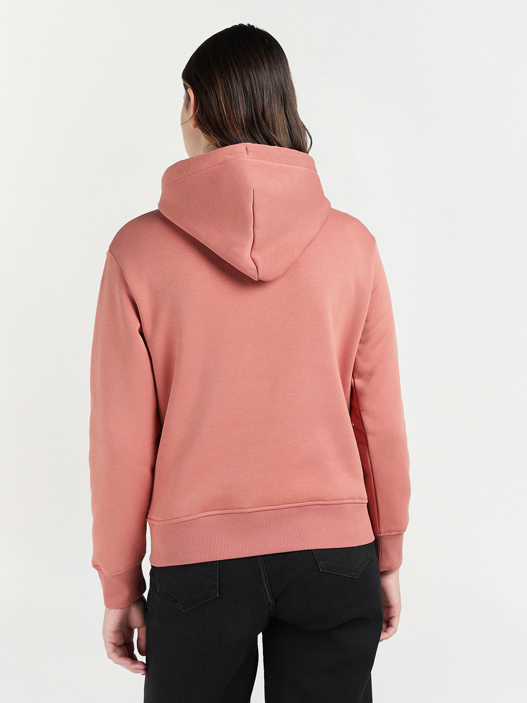 Gant Women Red Graphic Hooded Sweatshirt
