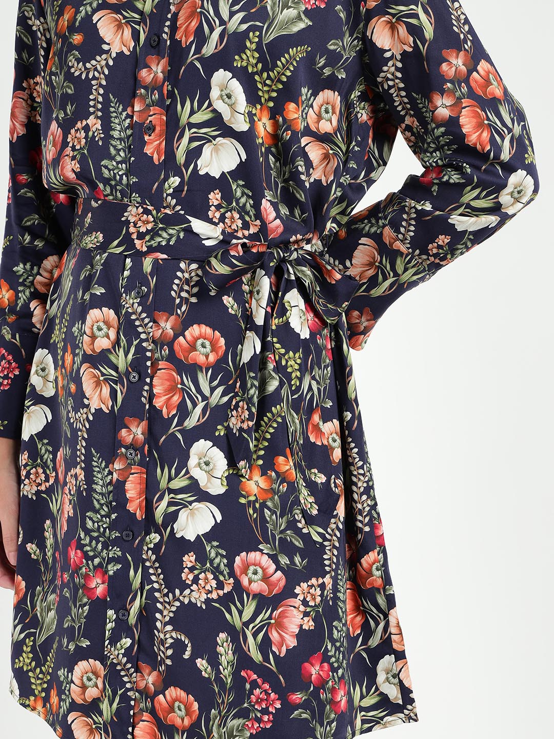 Gant Women Blue Printed Collar Dress