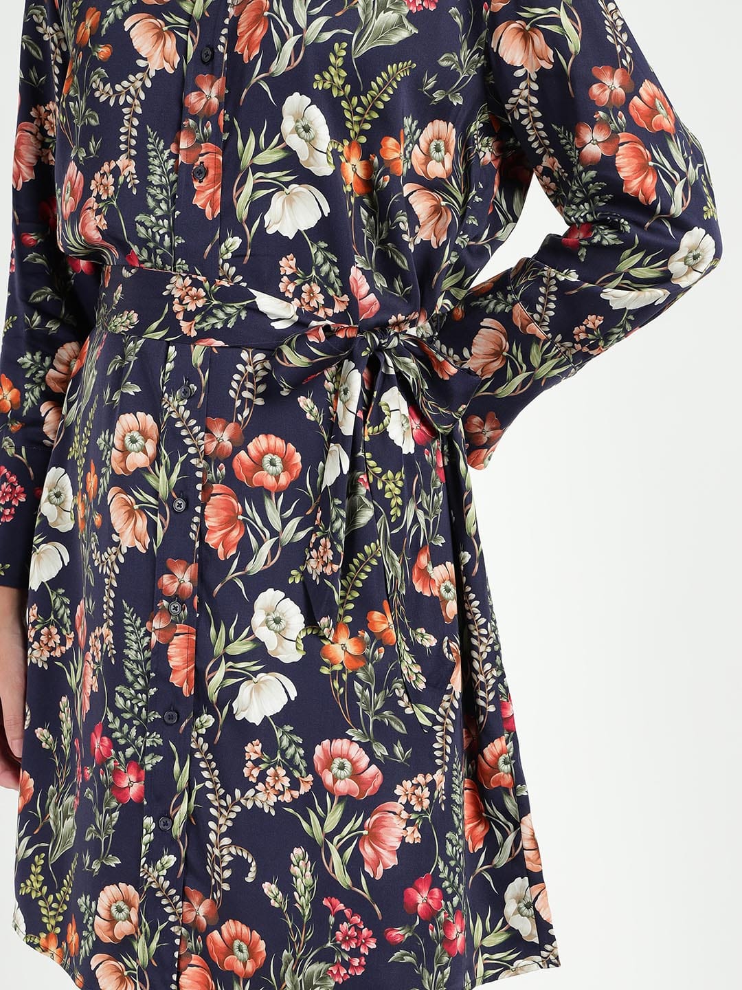 Gant Women Blue Printed Collar Dress