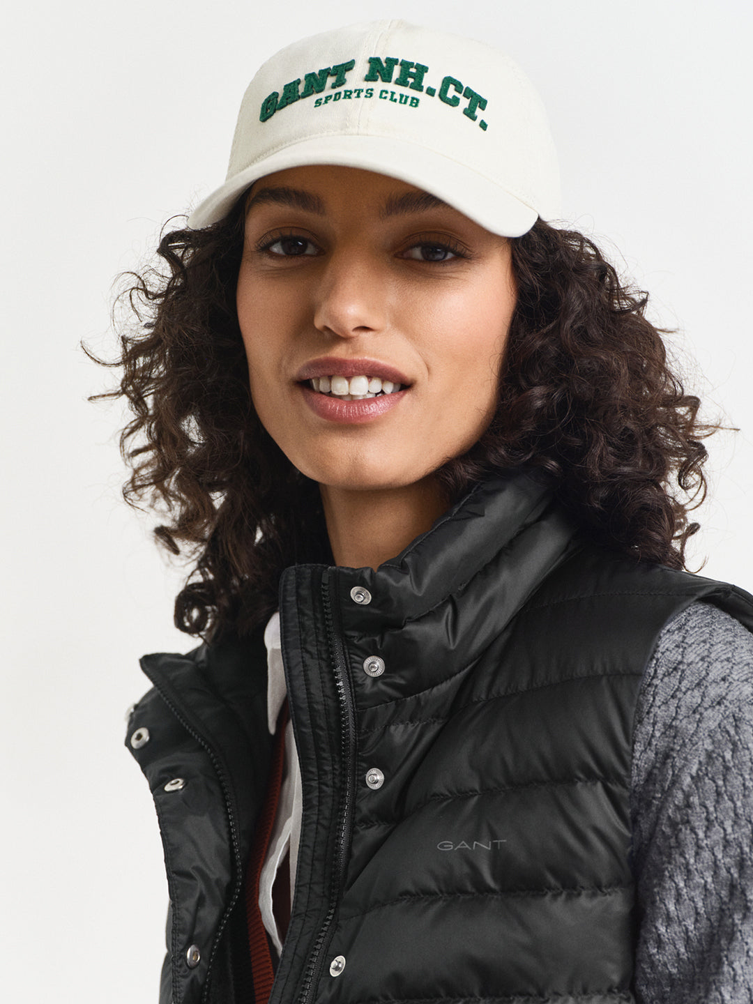 Gant Women Black Solid Stand Collar Jacket