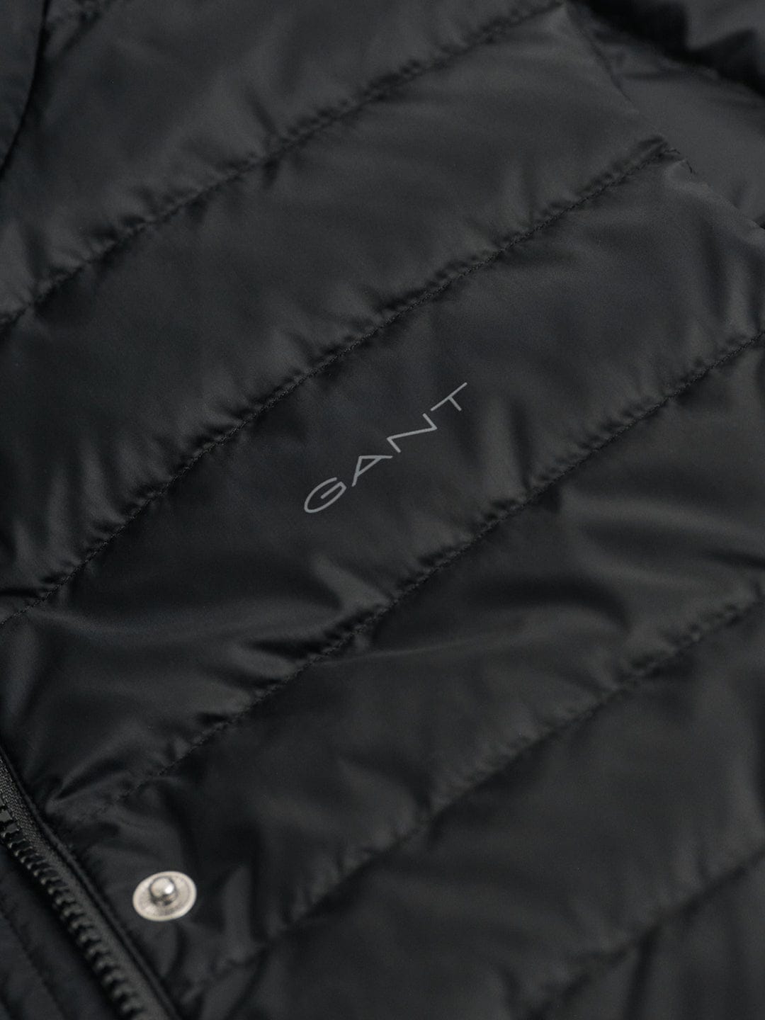 Gant Women Black Solid Stand Collar Jacket