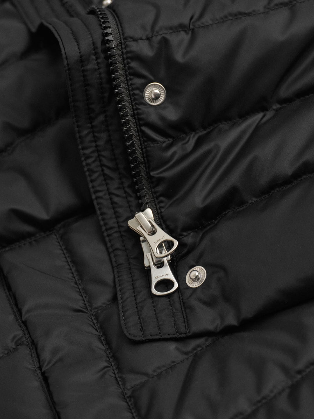 Gant Women Black Solid Stand Collar Jacket