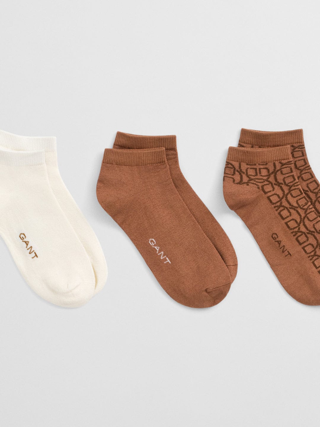 Gant Women Brown Jacquard Socks