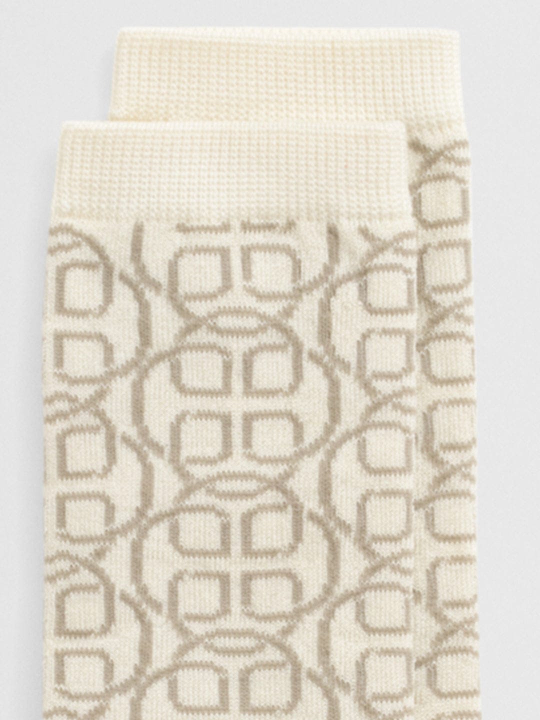 Gant Women Cream Jacquard Socks