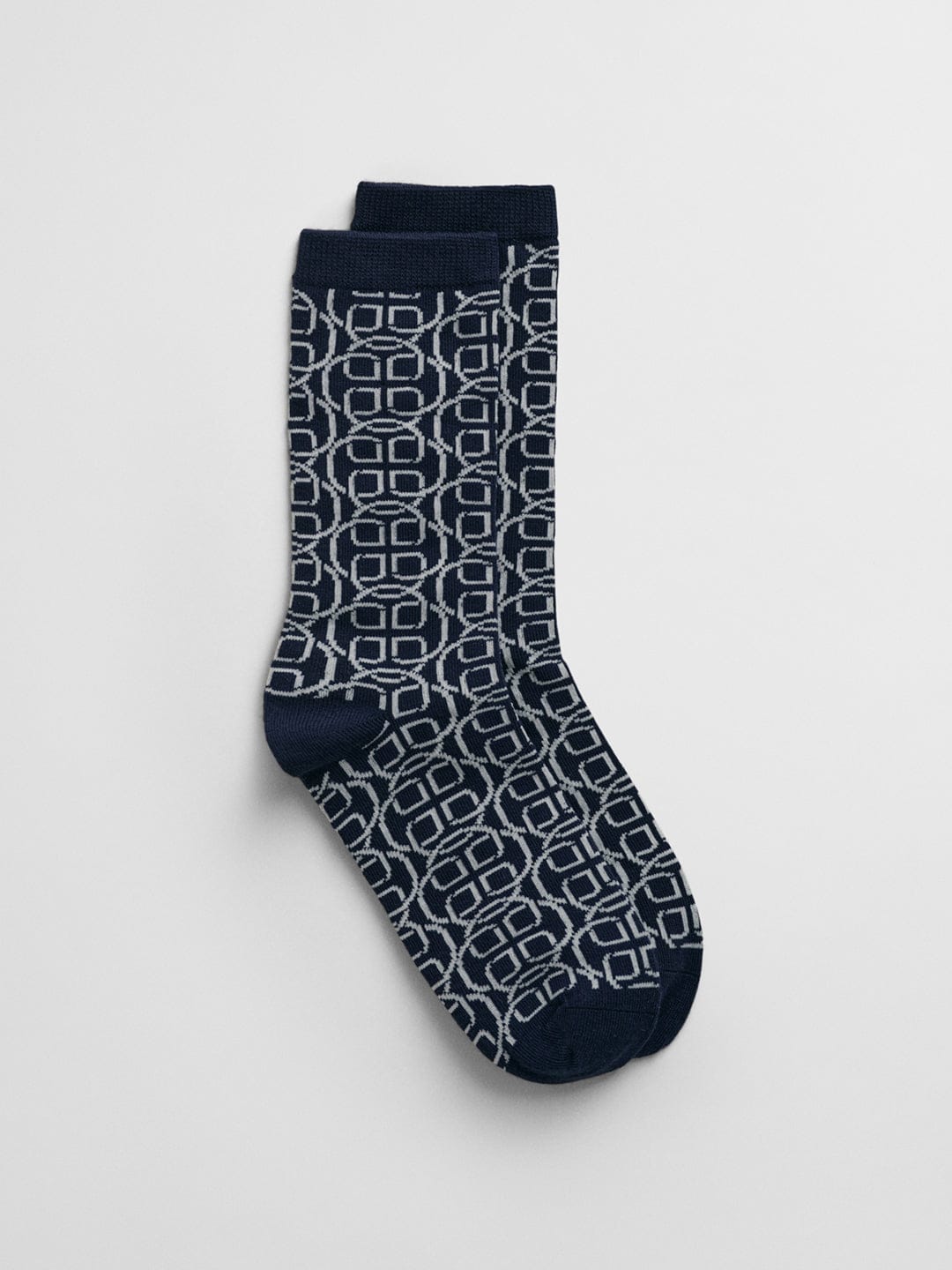 Gant Women Blue Jacquard Socks
