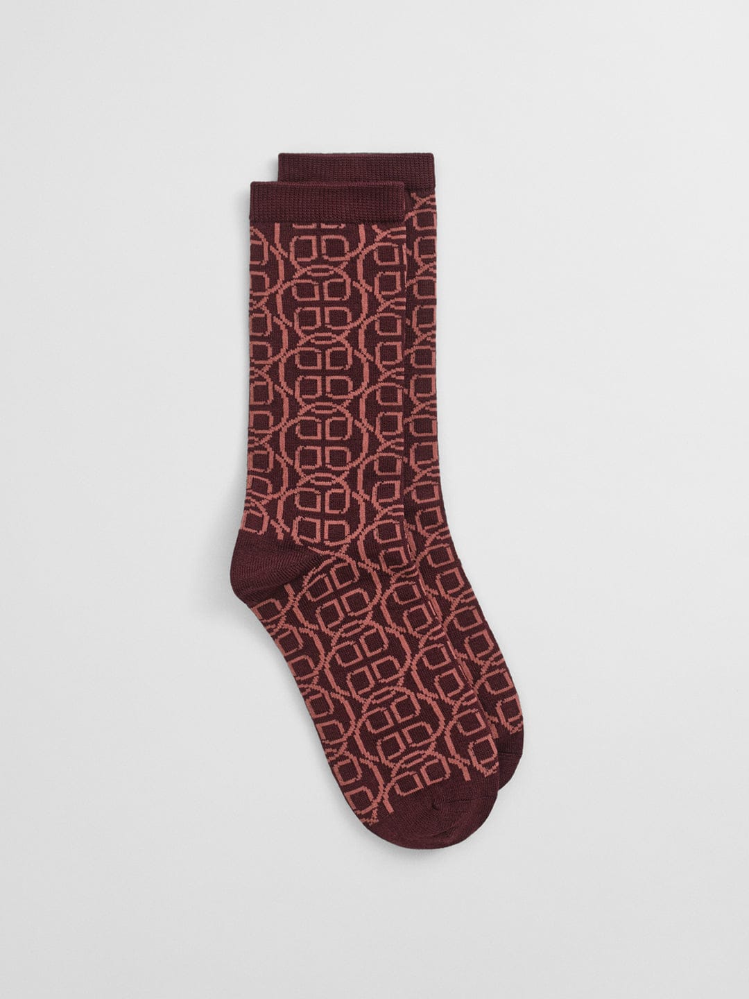 Gant Women Red Jacquard Socks