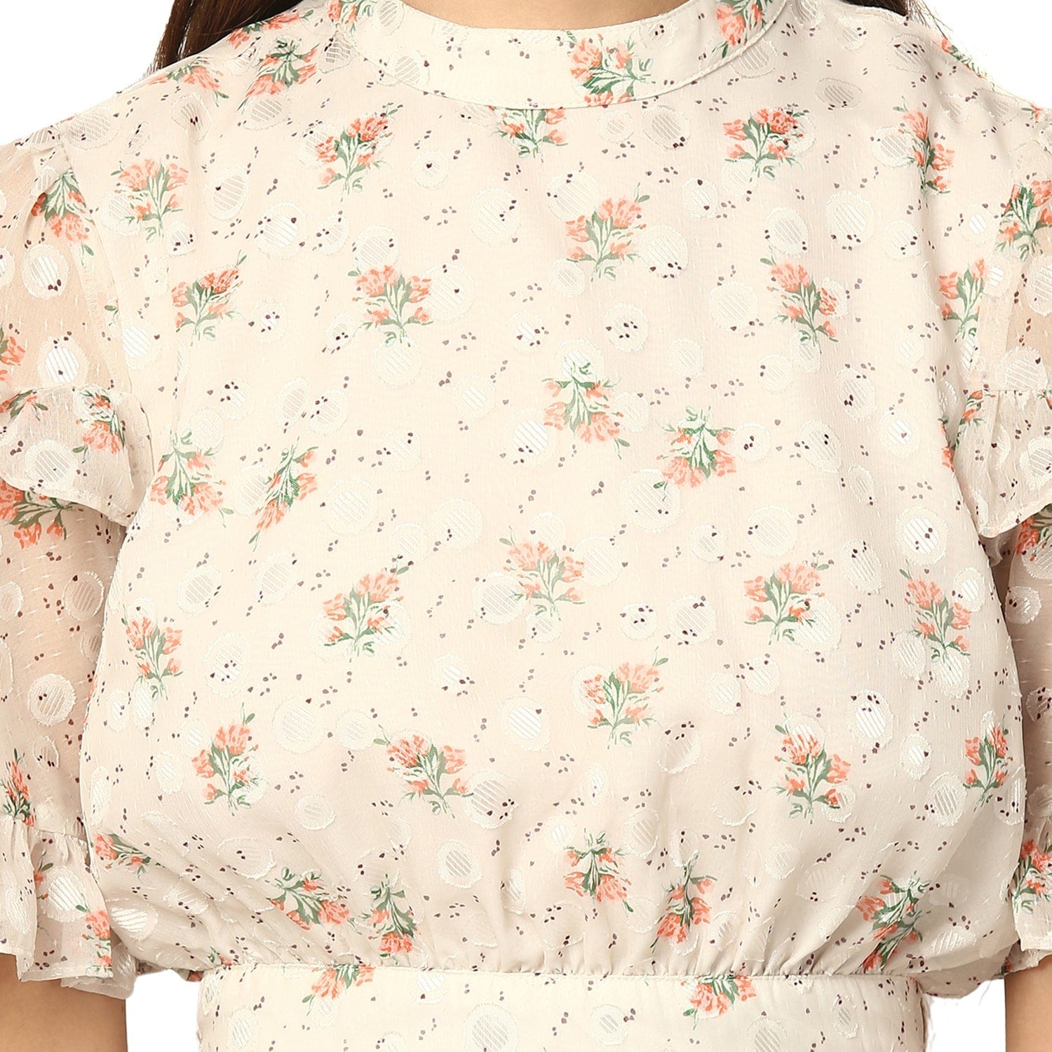 Elle Women Cream Dress