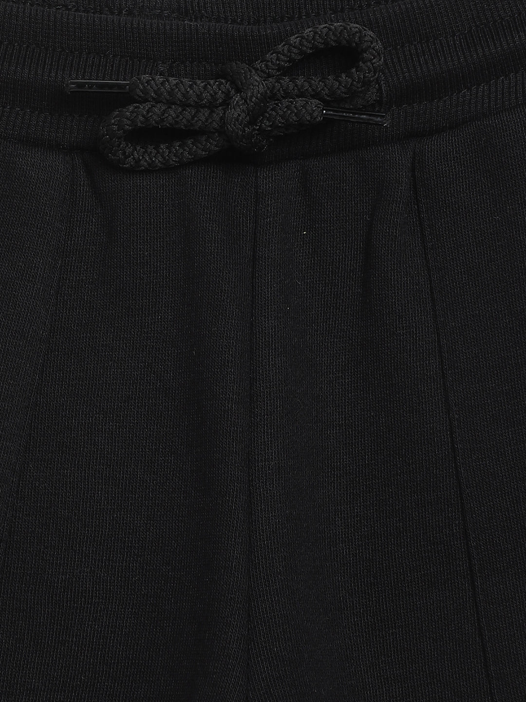 Blue Giraffe Girls Black Printed Regular Fit Sweatpant