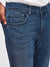 7 For All Mankind Men Mid Blue Slim Straight Fit Jeans