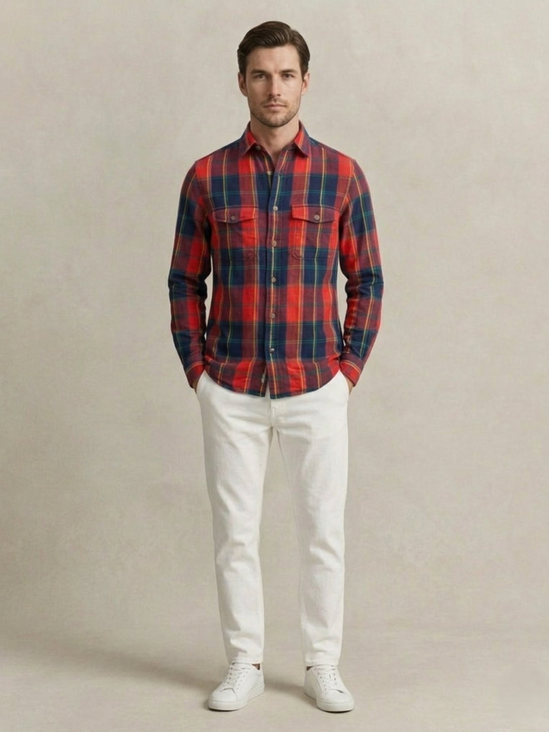 Gant Men Multicolor Checked Regular Fit Pure Cotton Shirt